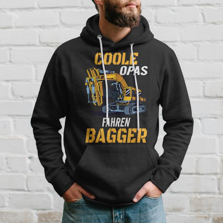 Coole Opas Fahren Bagger Digger Driver Grandpa Kapuzenpullover Geschenke für Ihn