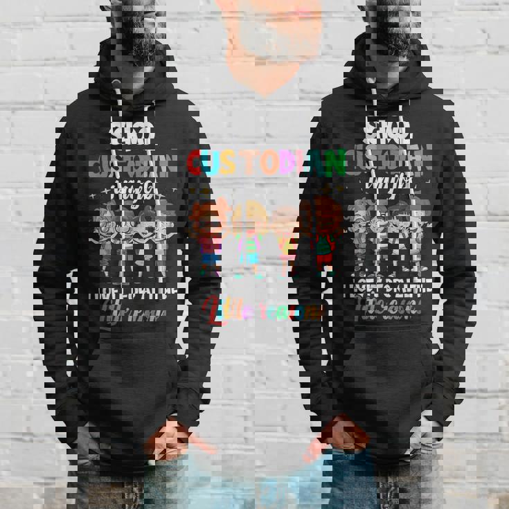 Custodian Appreciation Back To School Janitor Hoodie Gifts for Him