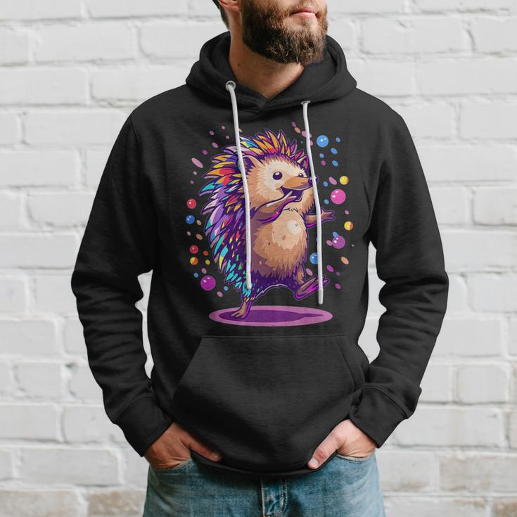 Cute Hedgehog Dancing Kapuzenpullover Geschenke für Ihn