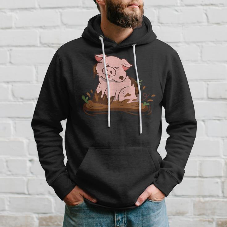 Cute Pig Farm Farming Pig Kapuzenpullover Geschenke für Ihn