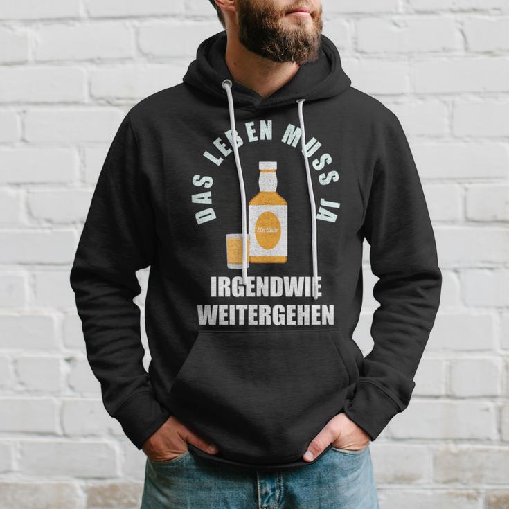 Das Leben Muss Ja Irgendwie Weiter Gehen Egg Liqueur Optimist Kapuzenpullover Geschenke für Ihn