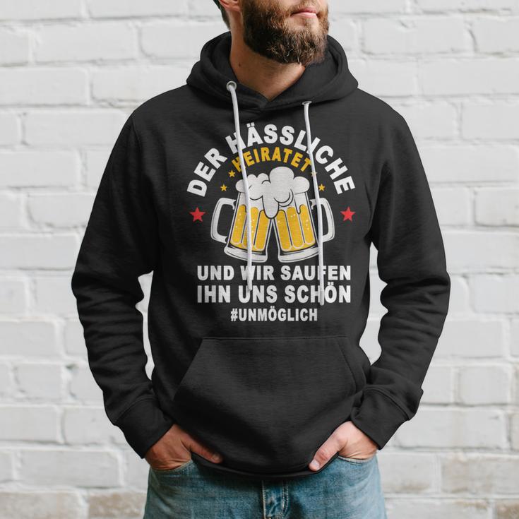 Der Hässliche Heiratet Wir Saufen Ihn Uns Schön Jga Team Kapuzenpullover Geschenke für Ihn