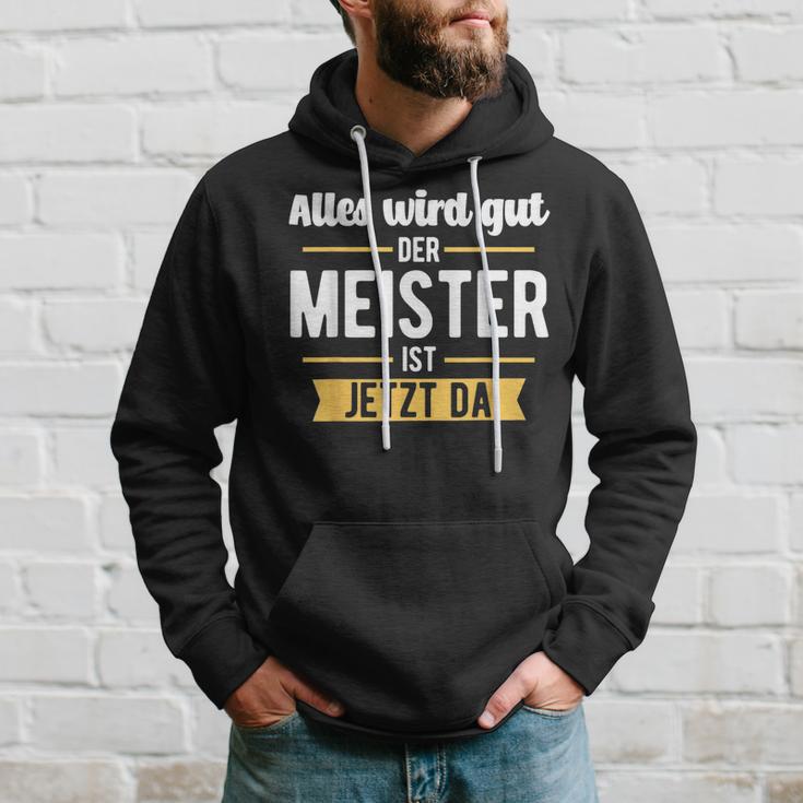 Der Meister Ist Jetzt Da Meisterprüfung Handwerk Kapuzenpullover Geschenke für Ihn