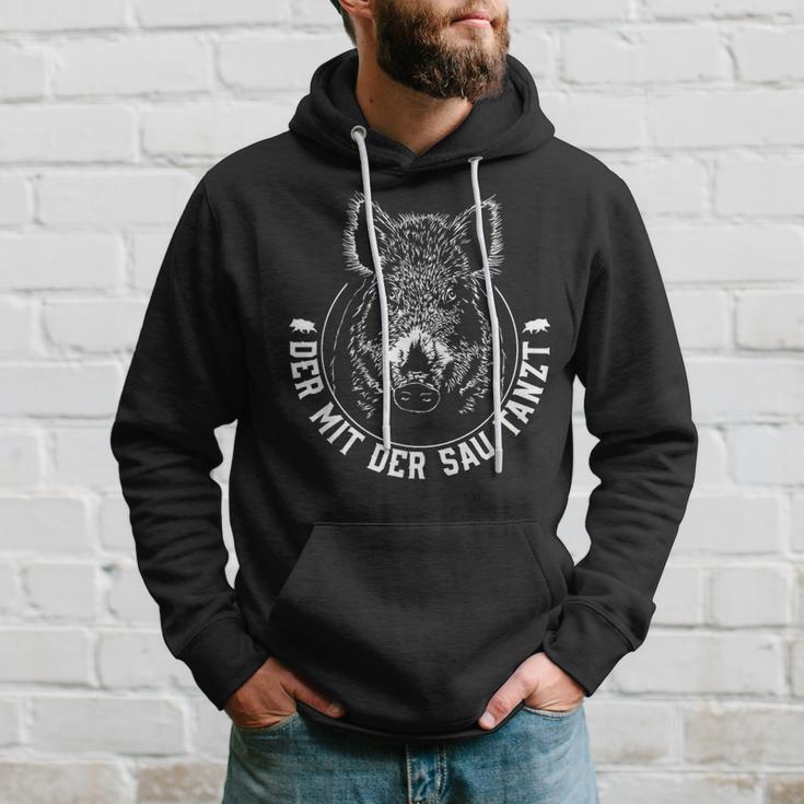 Der Mit Der Sau Tanzt Wildboar Kapuzenpullover Geschenke für Ihn