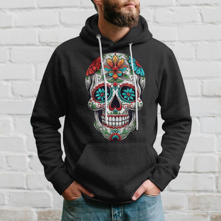 Dia De Los Muertos Decorative Mexican Head Sugar Skull Kapuzenpullover Geschenke für Ihn