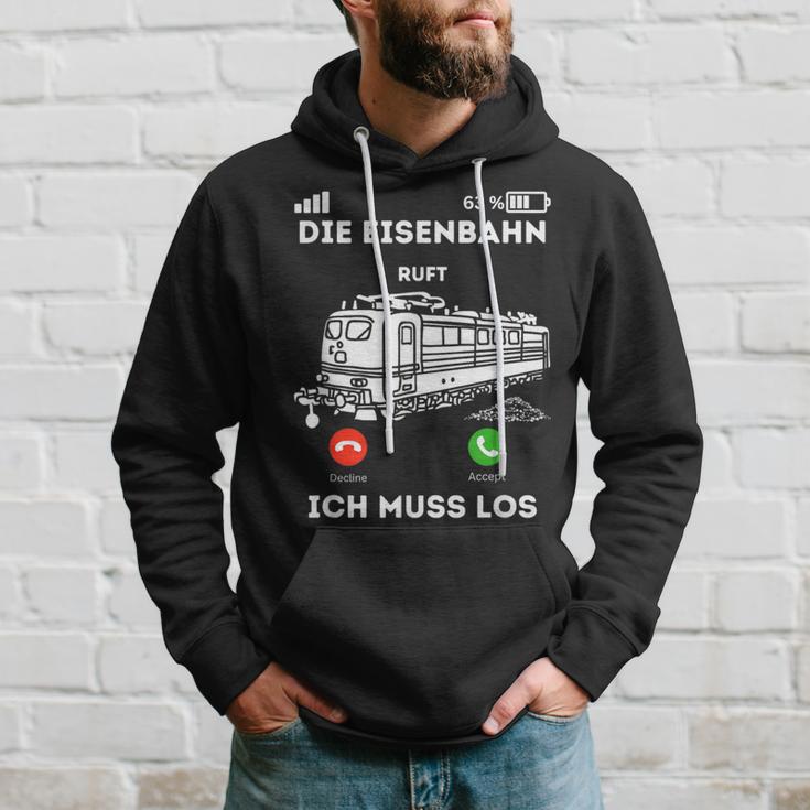 Die Eisenbahn Ruft Ich Muss Los Lokführer Kapuzenpullover Geschenke für Ihn