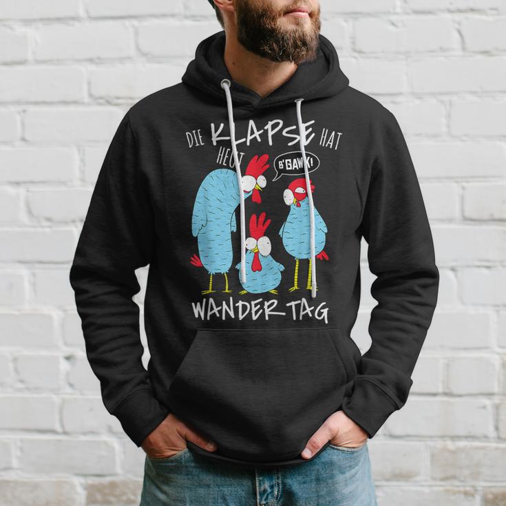 Die Klapse Hat Heut Wandertag Hiking Jga Selfironie Kapuzenpullover Geschenke für Ihn