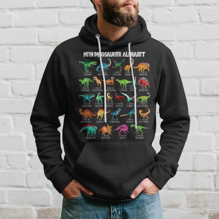 Dinosaur Types Alphabet A-Z Dino Abc T-Rex Dinosaur Kapuzenpullover Geschenke für Ihn