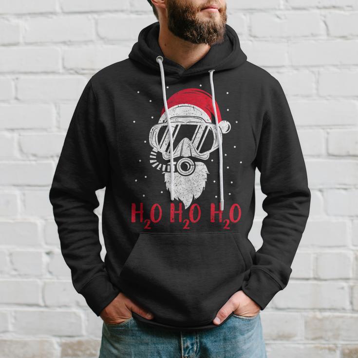 Diving Santa Claus H2o H2o H2o Xmas Diving Kapuzenpullover Geschenke für Ihn