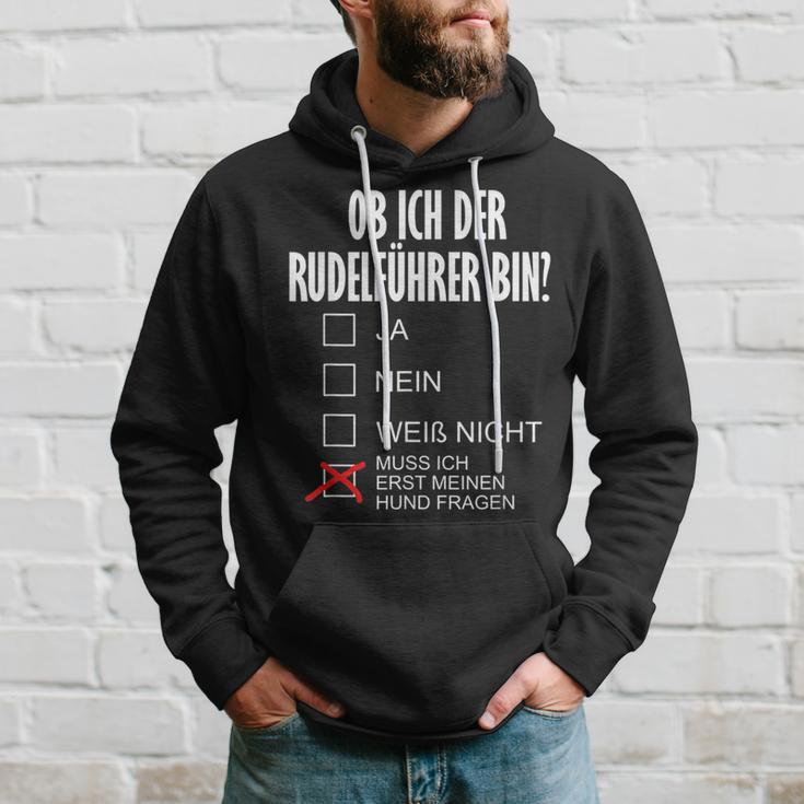 Dog Holder Ob Ich Der Rudelführer Bin I'm The Rudelführer Bin Kapuzenpullover Geschenke für Ihn