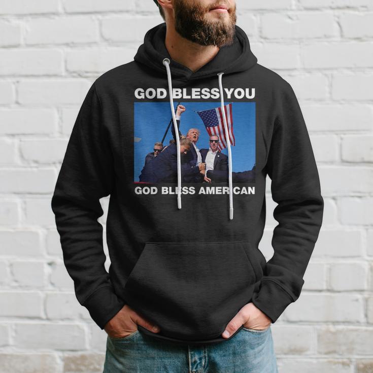 Donald Trump 2024 God Bless You God Bless America Hoodie | Monsterry