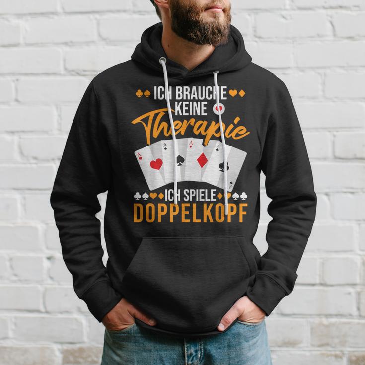 Doppelkopf Slogan Kapuzenpullover Geschenke für Ihn