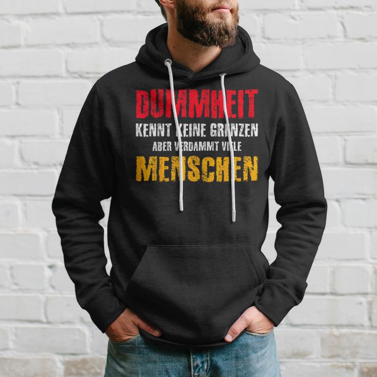 Dummheit Kissen Keine Grenzen Kapuzenpullover Geschenke für Ihn