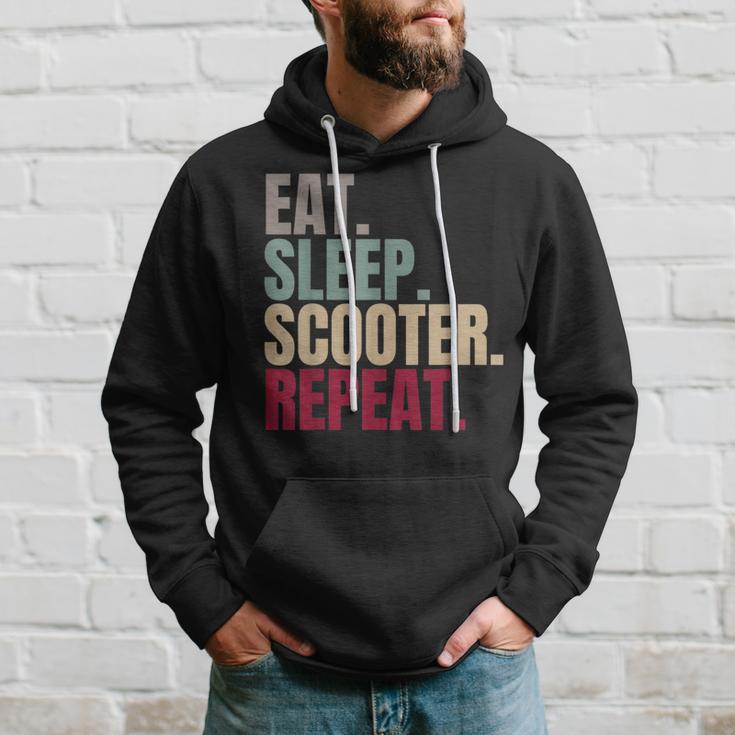 Eat Sleep Scooter Repeat Kapuzenpullover Geschenke für Ihn