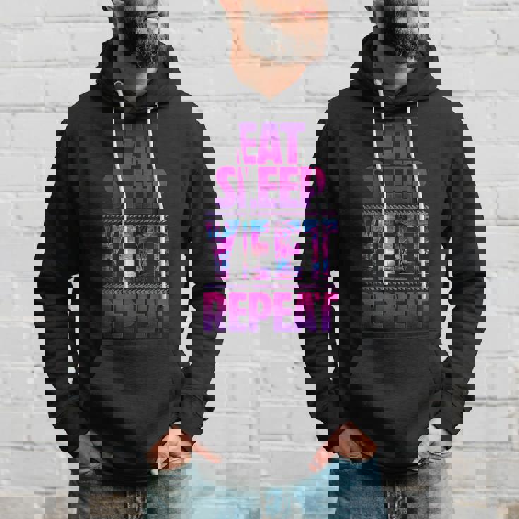 Eat Sleep Yeet Repeat Vintage Yeet Apparel Hoodie Gifts for Him