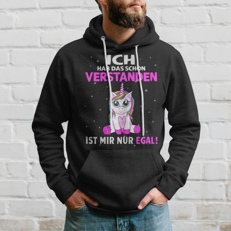 Egal Ich Hab Das Schonerstanden Unicorn Saying Kapuzenpullover Geschenke für Ihn