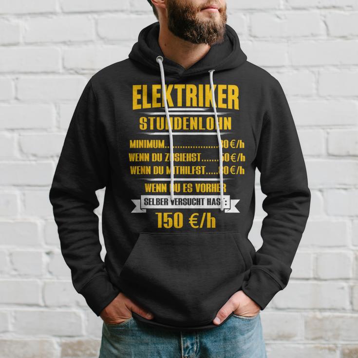 Elektriker Stundenlohn Stundensatz Kapuzenpullover Geschenke für Ihn