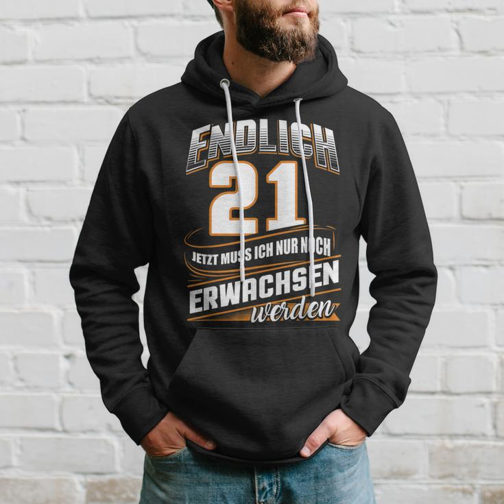 Endlich 21 Nur Noch Arwachsenwerden Geburtsjahr Birthday Kapuzenpullover Geschenke für Ihn