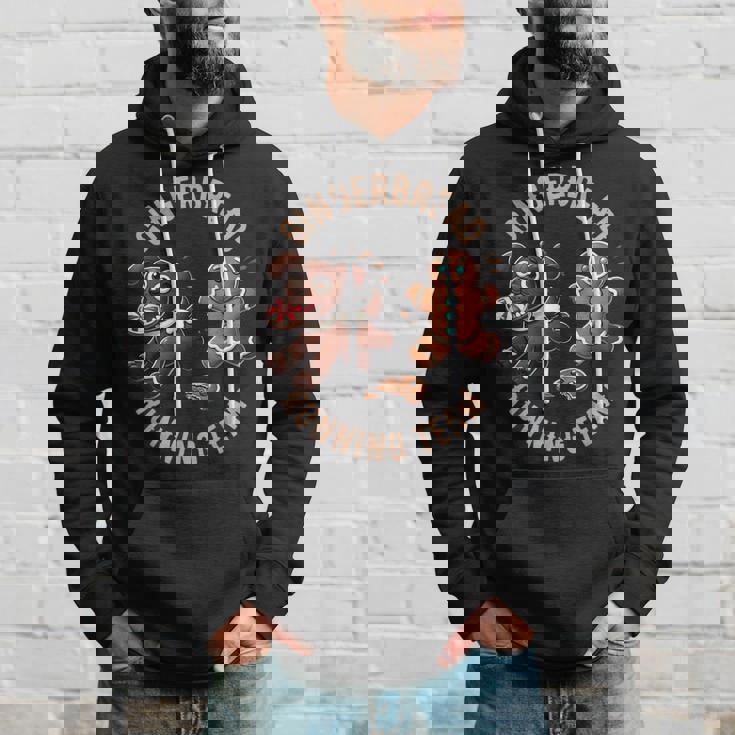 Équipe De Course De Noël Amusante En Pain D'épice Pour Les Amoureux Des Chiens Sweat à capuche Cadeaux pour lui