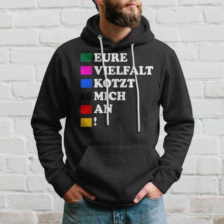 Eureielfalt Kotzt Mich An Kapuzenpullover Geschenke für Ihn