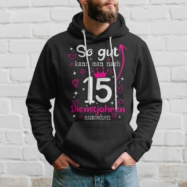 Firmenjubiläum 15 Jähriges Dienstjubiläum 15 Years Anniversary Kapuzenpullover Geschenke für Ihn