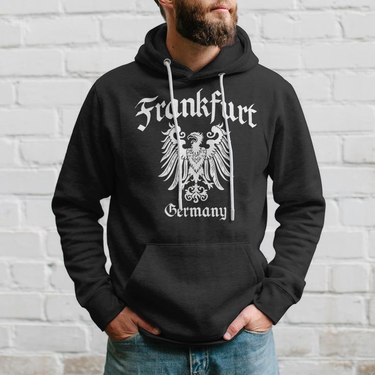 Frankfurt Hessen Adler Ultras Fractur Old German Script Kapuzenpullover Geschenke für Ihn