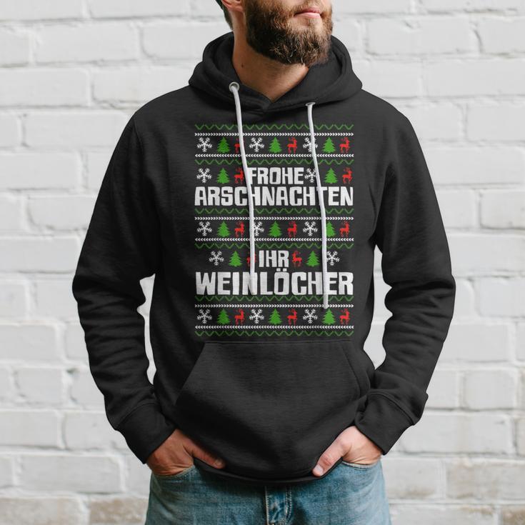 Frohe Arschnachten Ihr Weinlöcher Costume Kapuzenpullover Geschenke für Ihn