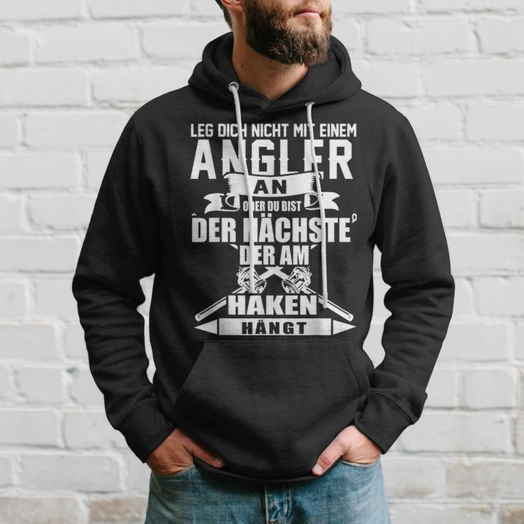 Angel Leg Dich Nicht Mit An Angler An Kapuzenpullover Geschenke für Ihn