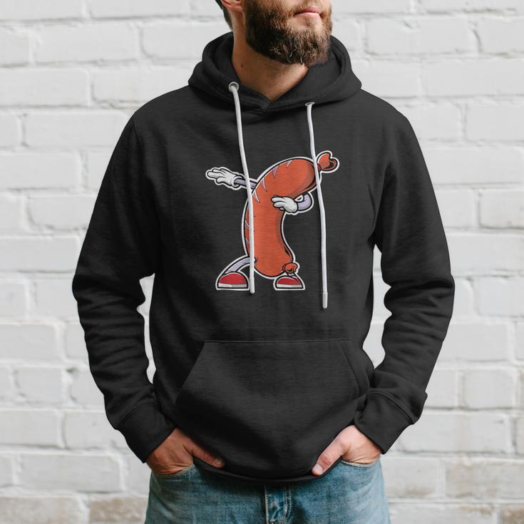 Bratwurst Wurst Sausage Red Hot Dog Dabbing Kapuzenpullover Geschenke für Ihn