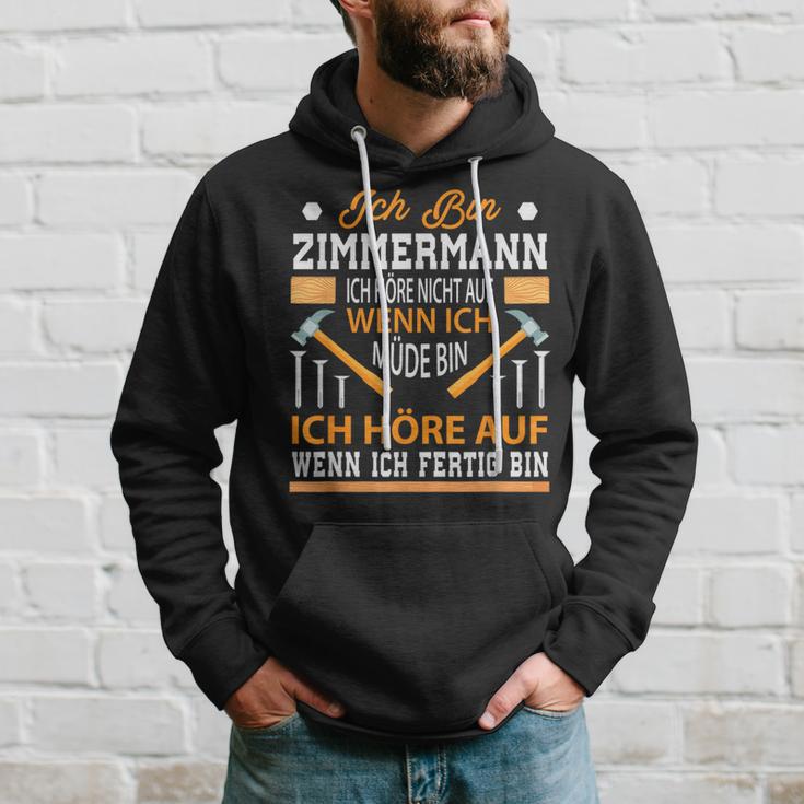 Slogan Zimmermann Idea For Craftsmen Kapuzenpullover Geschenke für Ihn