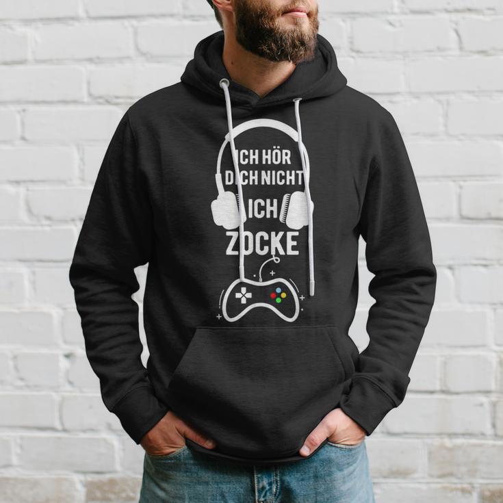 Gamer Ich Hör Dich Nicht Ich Zocke German Kapuzenpullover Geschenke für Ihn