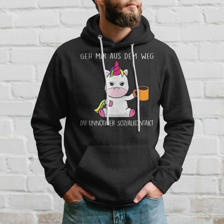 Geh Mir Aus Dem Weg Du Unnötiger Sozialkontakt Geh Kapuzenpullover Geschenke für Ihn