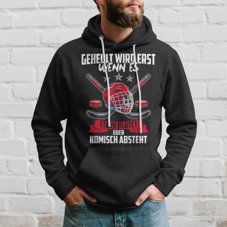 Geheult Wird Erst Wenn Es Stark Blutet Eishockey Kapuzenpullover Geschenke für Ihn