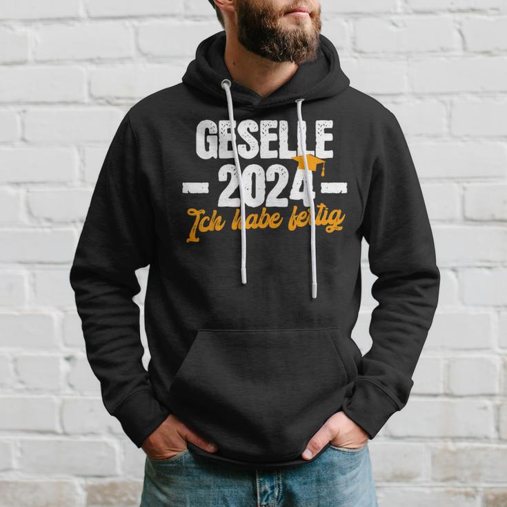 Geselle 2024 Ich Habe Fertig Gesellenprüfung Kapuzenpullover Geschenke für Ihn