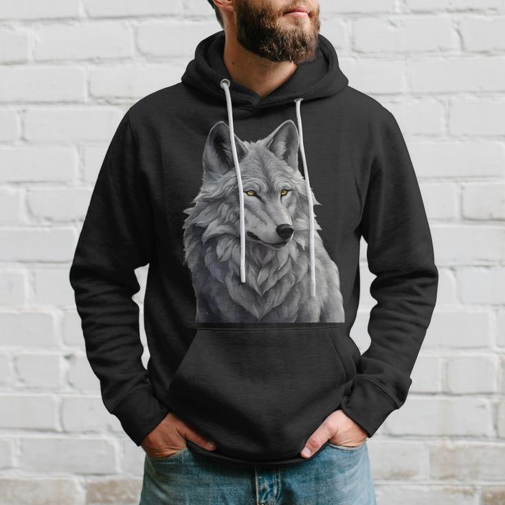 Grauer Wolf Kapuzenpullover Geschenke für Ihn