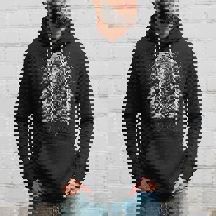 Guerrier Indien Amérindien Cherokee Attrape-Rêves Sweat à capuche Cadeaux pour lui