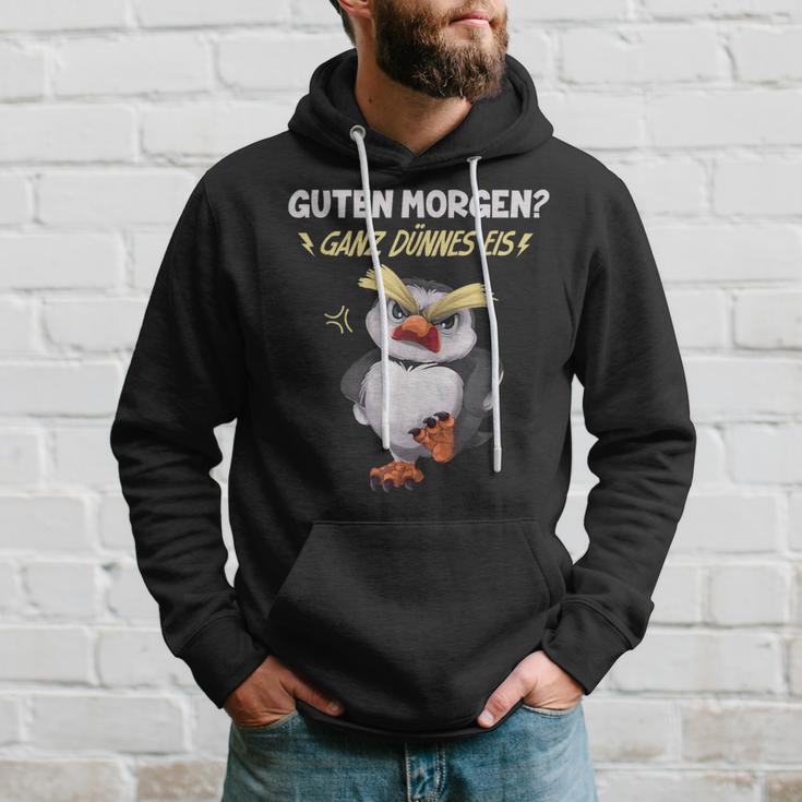 Guten Morgen Ganz Dünnes Eis Penguin Kapuzenpullover Geschenke für Ihn