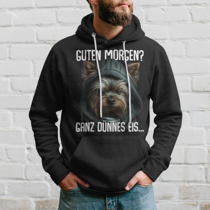 Guten Morgen Morgenmuffel Yorkshire Terrier Kapuzenpullover Geschenke für Ihn