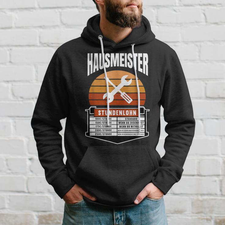 Hausmeister Stundenlohn Hauswart Preisliste Haustechniker Kapuzenpullover Geschenke für Ihn