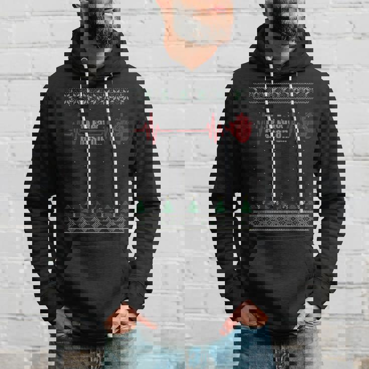 The Heart Beat Goes On Bypass Surgery Ugly Christmas Sweater Hoodie Gifts for Him