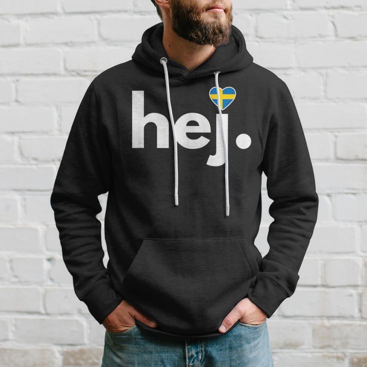 Hej Sweden Fan Travel Hobby Stockholm Kapuzenpullover Geschenke für Ihn