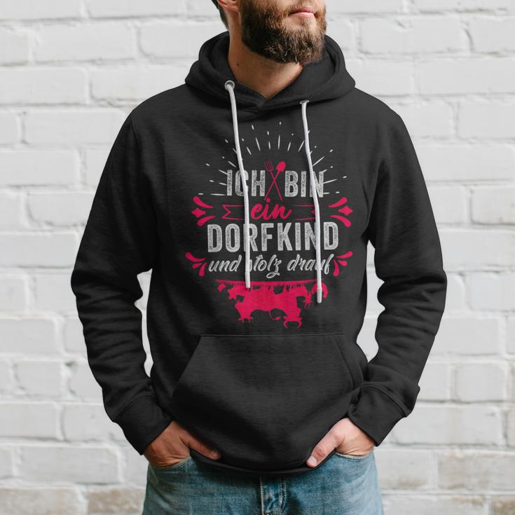 Ich Bin Ein Dorfkind Und Stolz Drauf Farmer Farm Kapuzenpullover Geschenke für Ihn