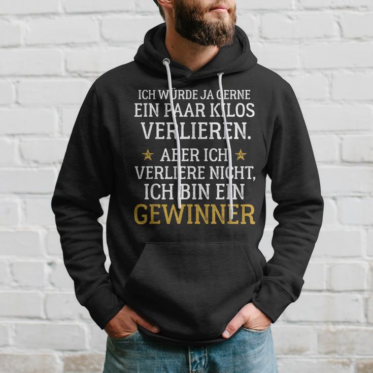 Ich Bin Ein Winner Diet Lose Weight Nutrition Kapuzenpullover Geschenke für Ihn