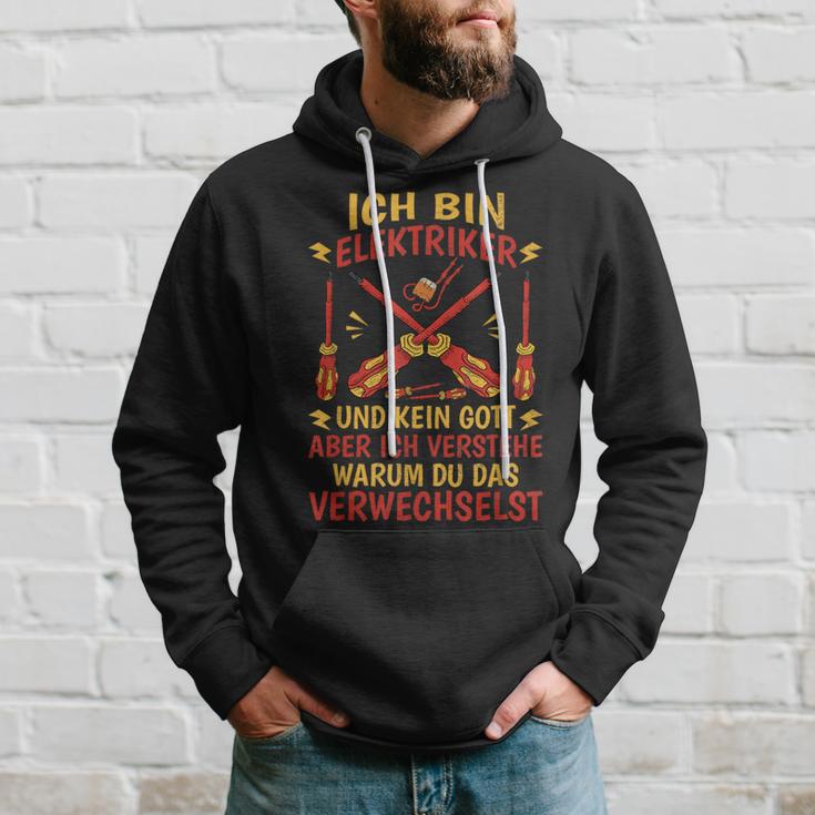 Ich Bin Elektriker Und Kein Gott Bin Elektriker Und Kein Gott Kapuzenpullover Geschenke für Ihn