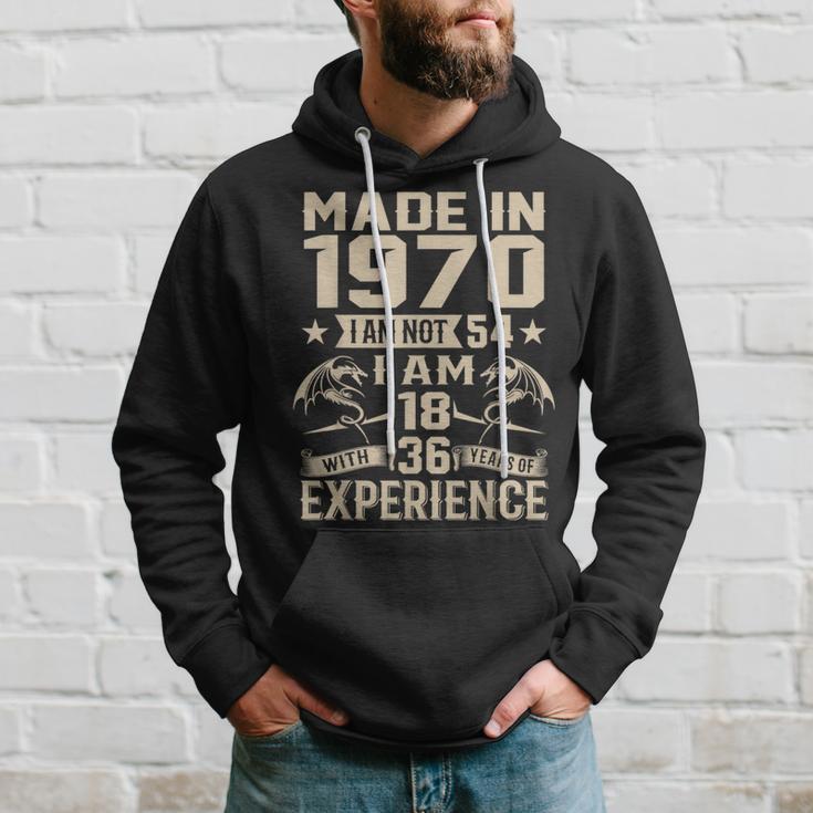 Ich Bin Nicht 54 Ich Bin 18 Jahre Alt Und Habe 36 Jahre Olt Geburtstag 1970 Kapuzenpullover Geschenke für Ihn