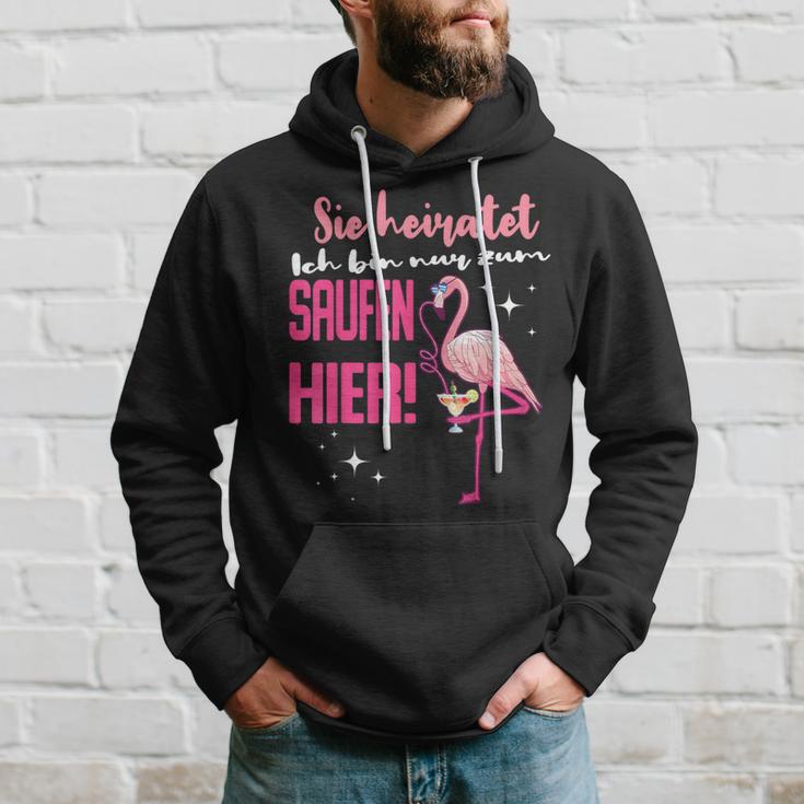 Ich Bin Nur Zum Saufen Hier I'm Just For The Saufen Her Kapuzenpullover Geschenke für Ihn