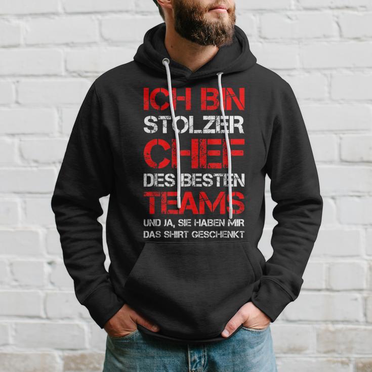 Ich Bin Stolzer Chef Des Besten Teams Colleagues Fun Kapuzenpullover Geschenke für Ihn