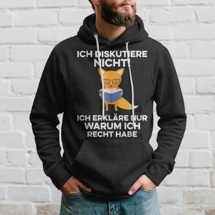 Ich Diskutiere Nicht Ich Erkläre Nur Warum Ich Recht Haben Ich Diskutier Kapuzenpullover Geschenke für Ihn