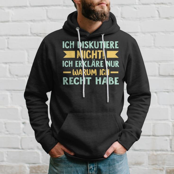 Ich Diskutiere Nicht Ich Erkläre Nur Warum Ich Right German Kapuzenpullover Geschenke für Ihn