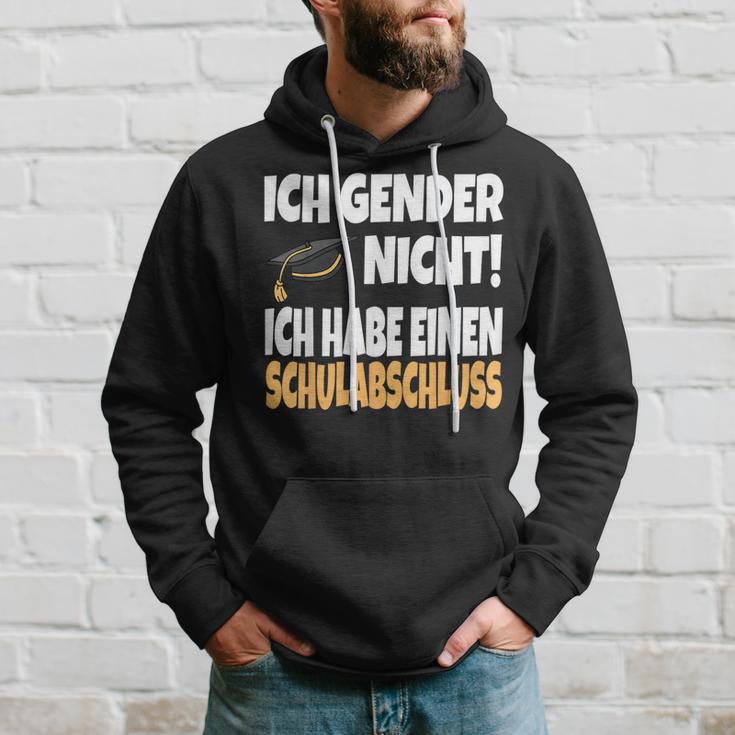 Ich Gender Nicht Ich Habe Einen Schulabschluss German Kapuzenpullover Geschenke für Ihn